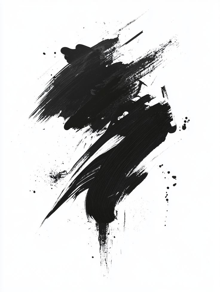 Background: Brush Black Paint